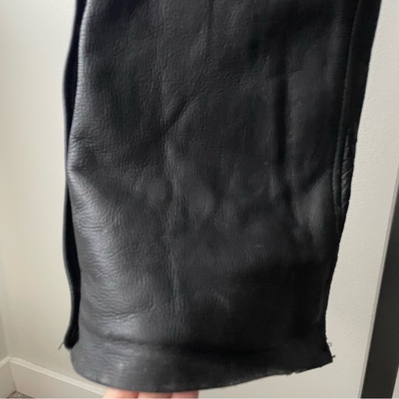 Boutique Of Leathers Studded Biker Motorcycle Riding Chaps Womens Size Medium - Picture 8 of 14